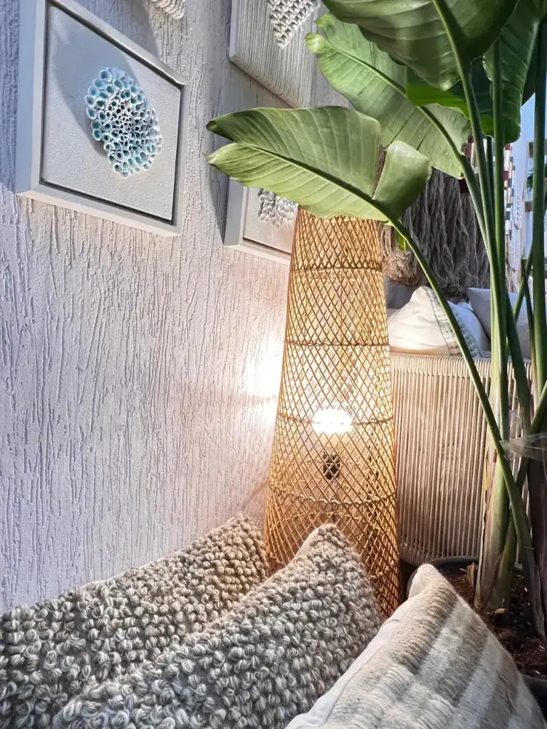 [L000B4] Cone Bamboo Floor Lampshade (1).webp