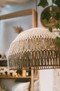Half-circle Jute Lampshade