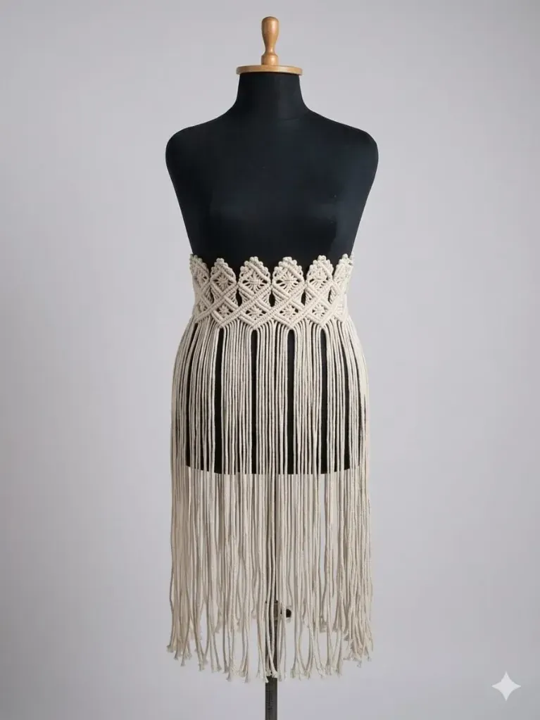[F0003107] Macrame Belt With Tassels (offwhite).webp