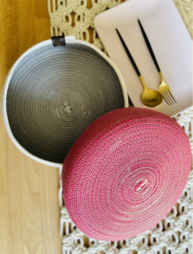 [b00020scfg] Colored Bread Basket (Grey).webp