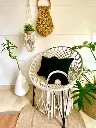 [hf0004mcg] Wide Macrame Chair-cotton rope (Gold).webp