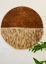 [h00010coj70] Boho wooden wall-plate (70 CM).webp