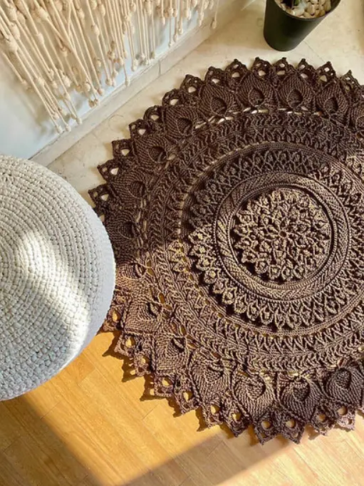 Flowery Rug (100 CM, offwhite).webp