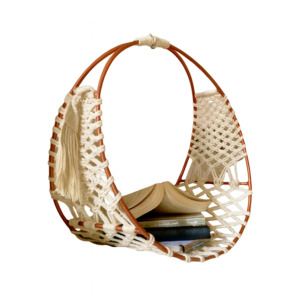 Book Rack- cotton rope