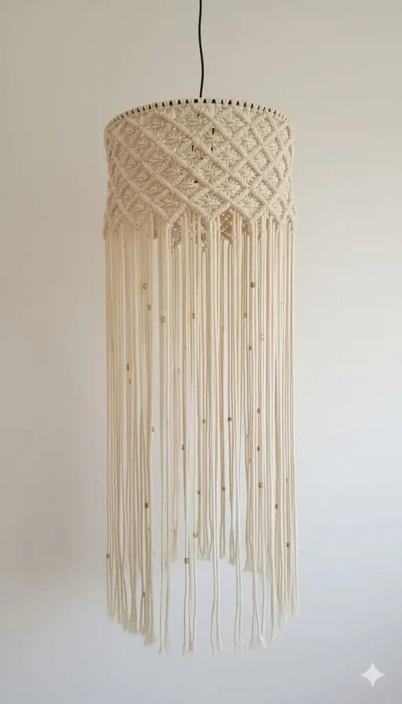 [l0006mc50] Macrame Chandelier (50 CM)