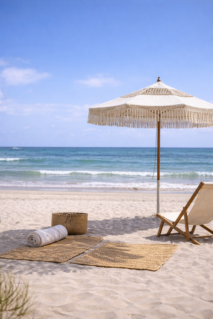 Macrame-Textile Umbrella