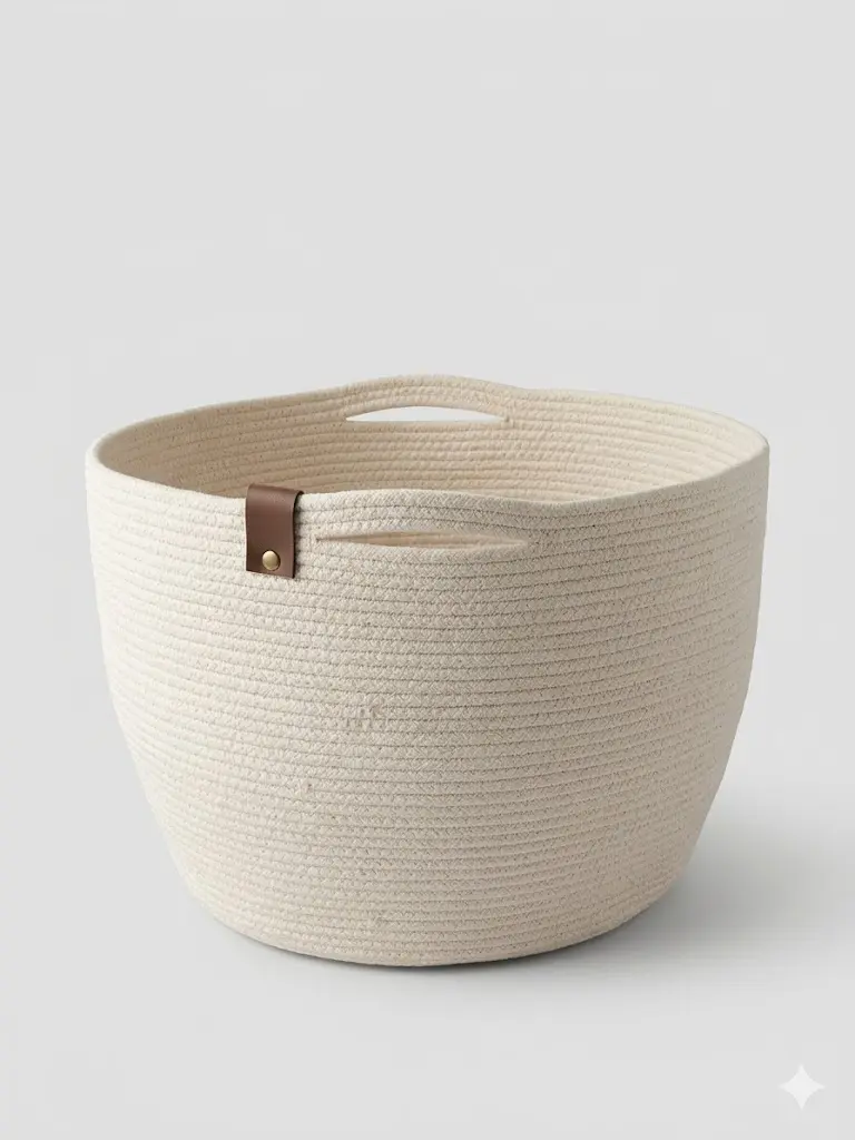 [b00029sc35x30] Cotton Basket (35 X 30 CM)