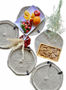 Jute-knitted placemats (set of 6)
