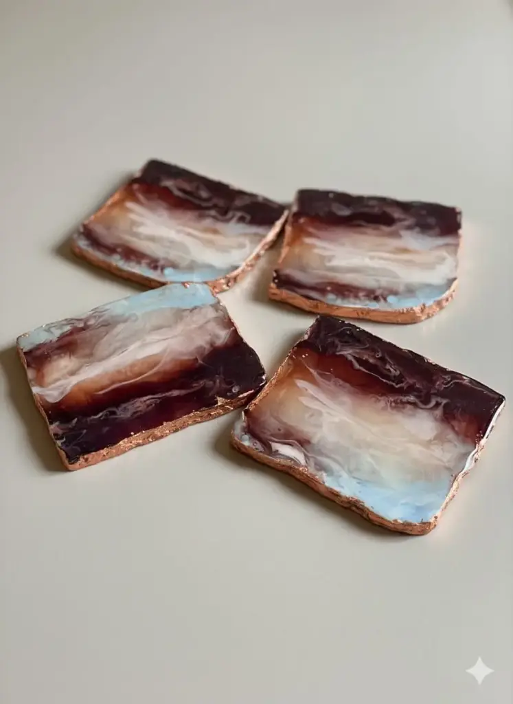 Agate Coasters set of 4