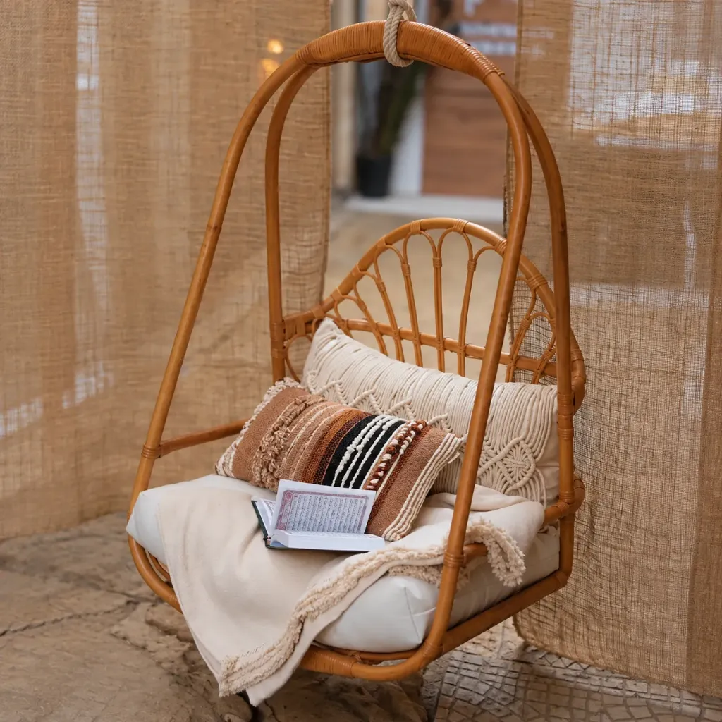 [1200105] Bamboo Swing Chair