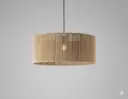 Jute Striped Chandelier