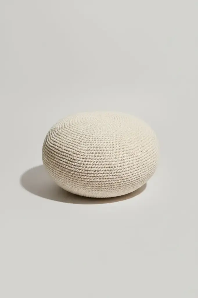 Wheat-Spike Floor Pouf