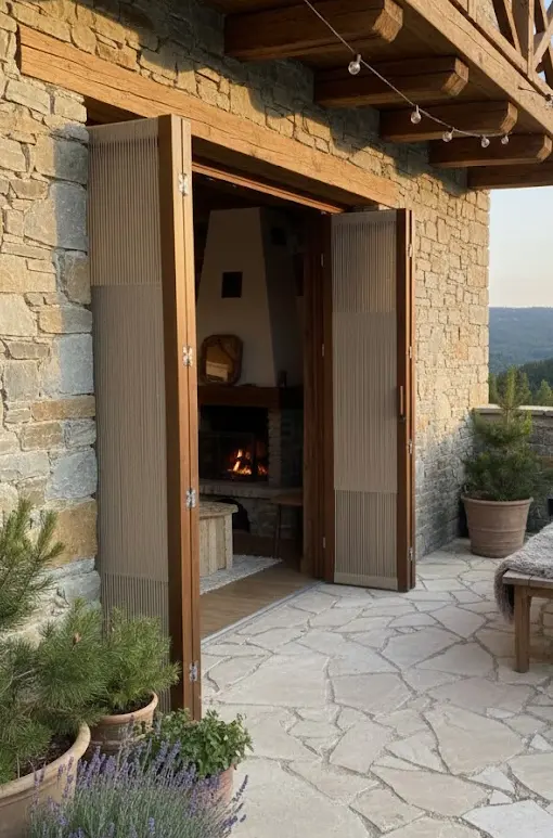 Quad-Folding Door
