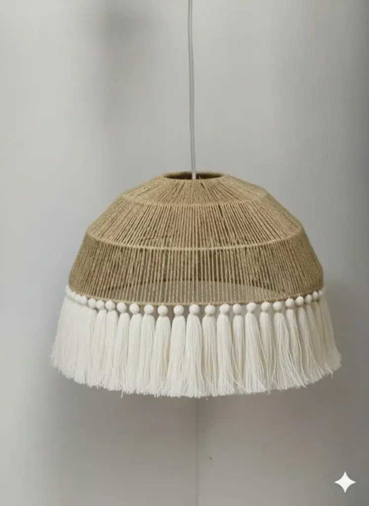 Boho Striped Chandelier (Half sphere)