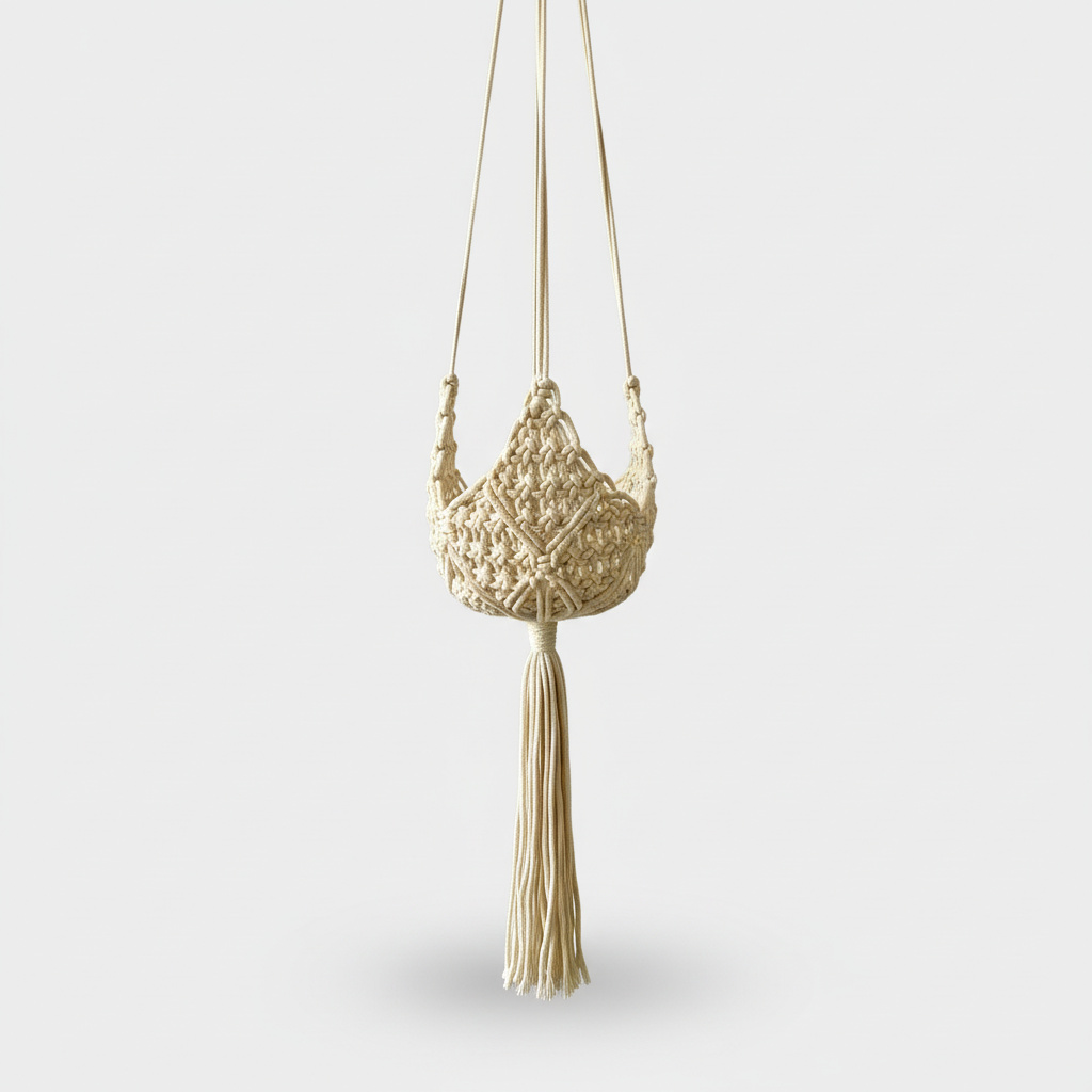 Macrame Flowery Plant-hanger