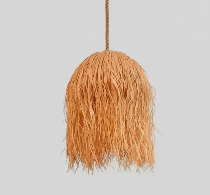 Straw Chandelier (Half-Sphere)