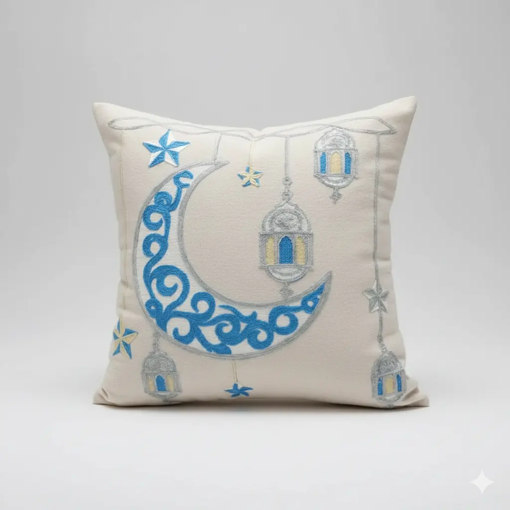 Baby Blue Ramdan Cushion