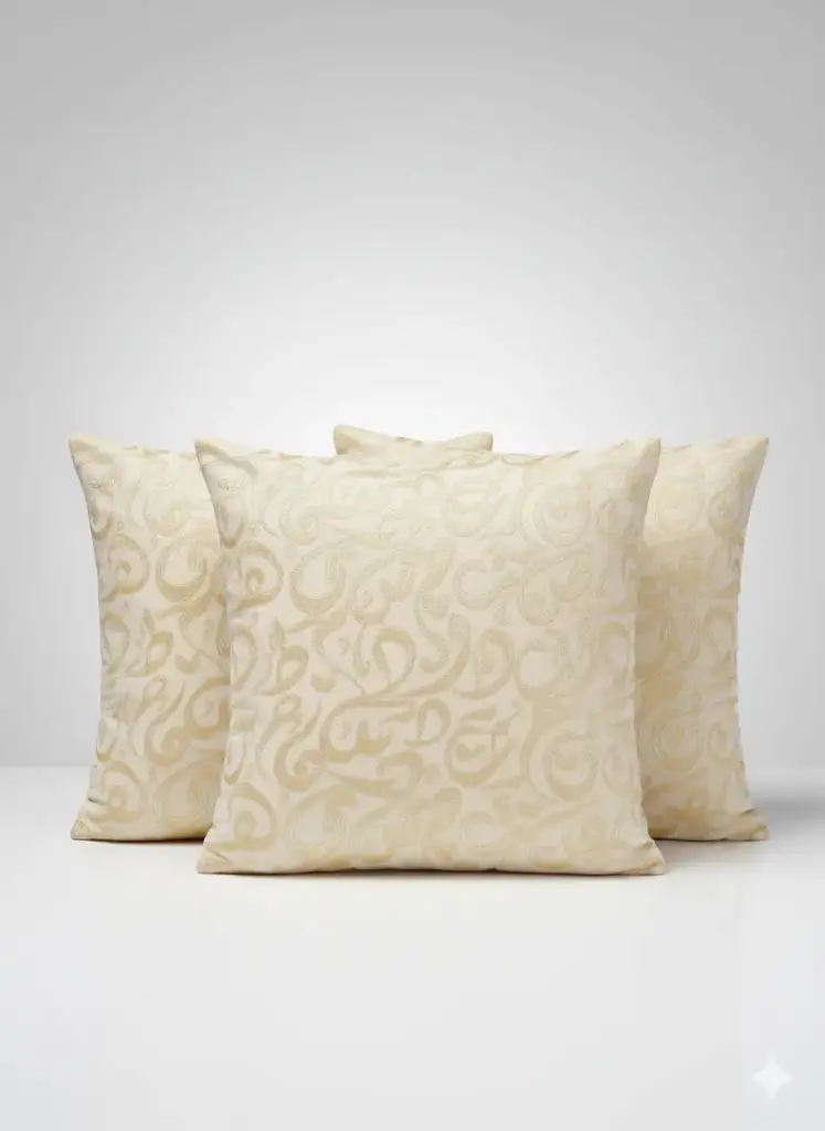 Golden Letters Cushion
