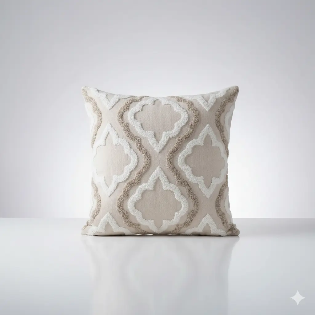 Beige Star Cushion