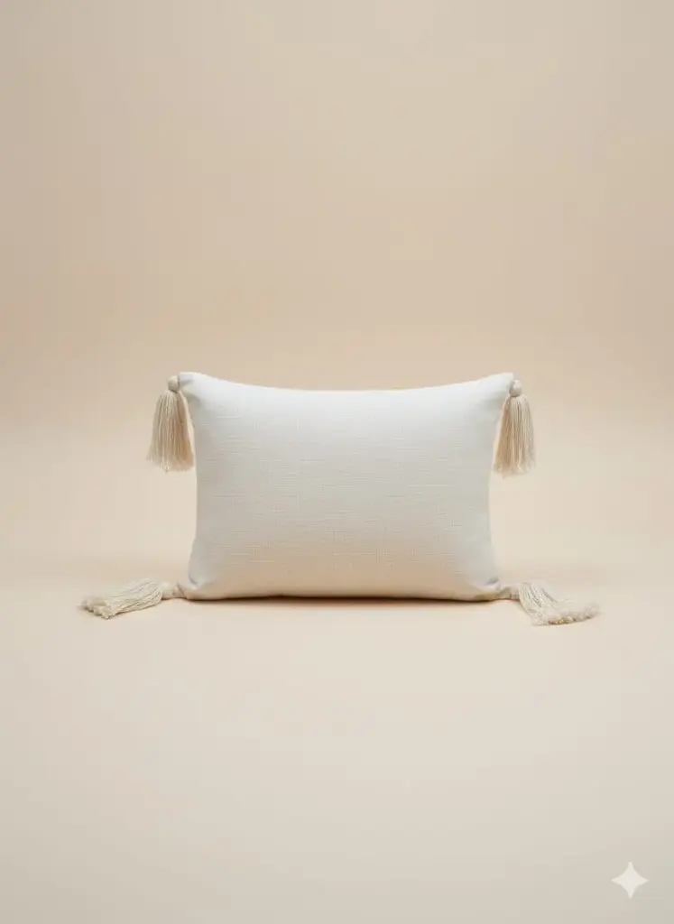 Plain Tassels Cushion