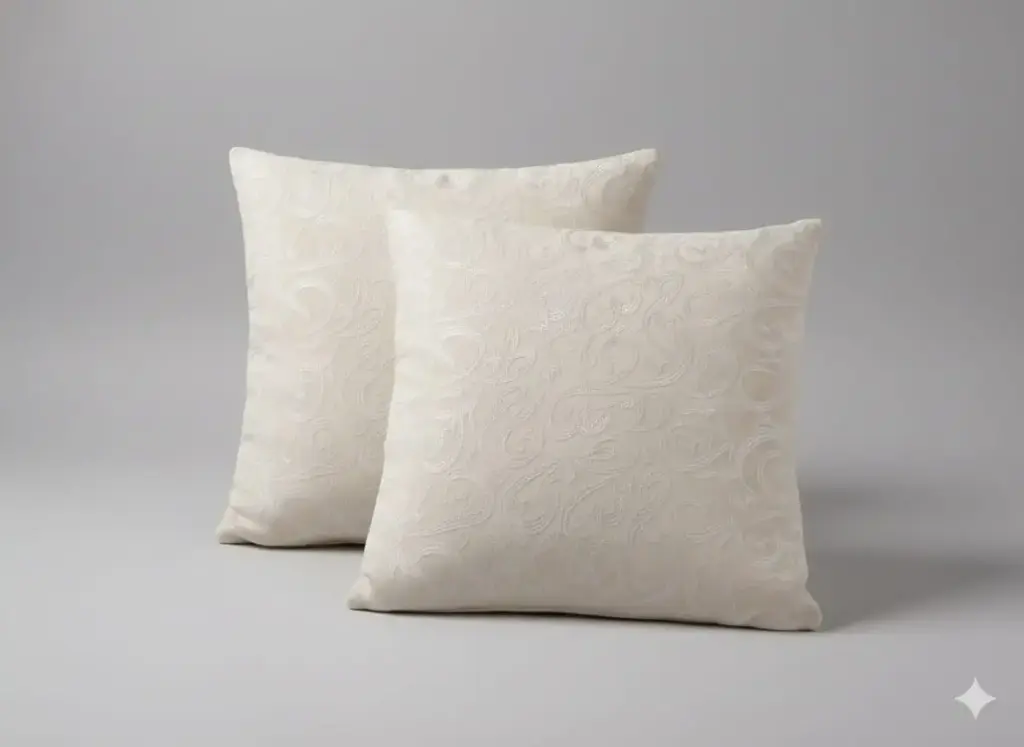White Letters Cushion