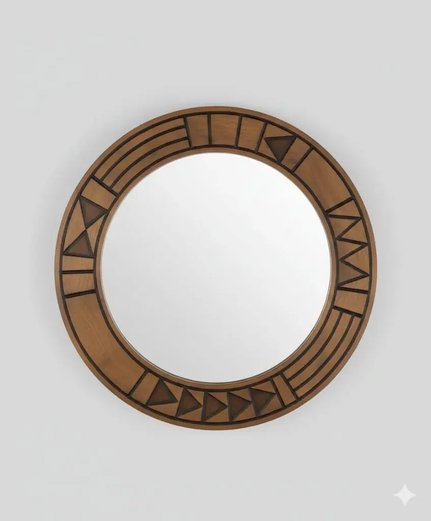 Roots round mirror