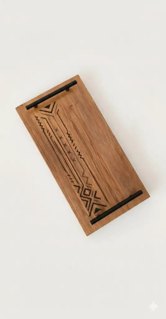 Roots wooden tray