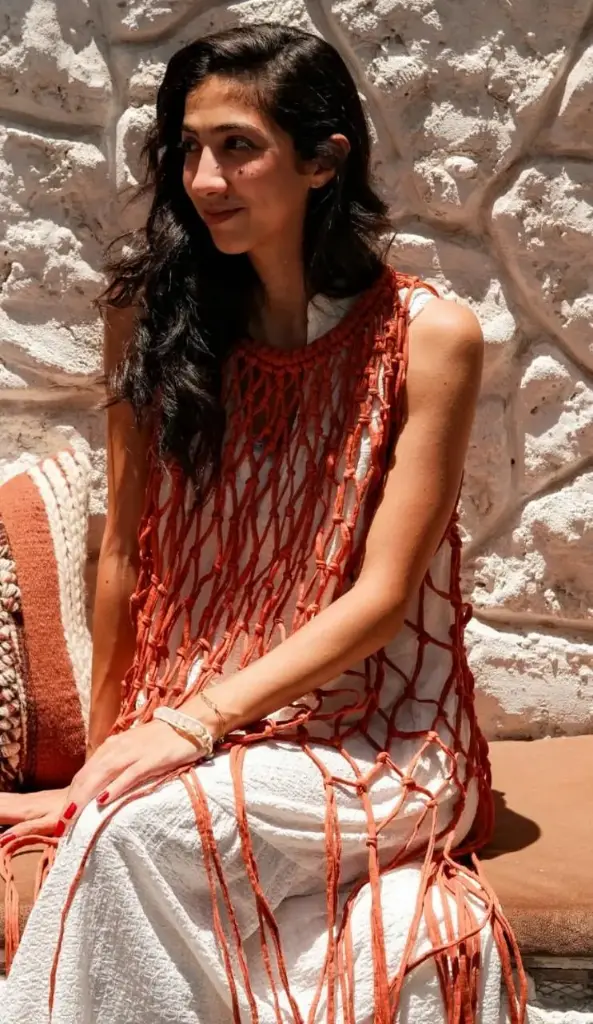 [F000401] Dot Knot Dress (offwhite)