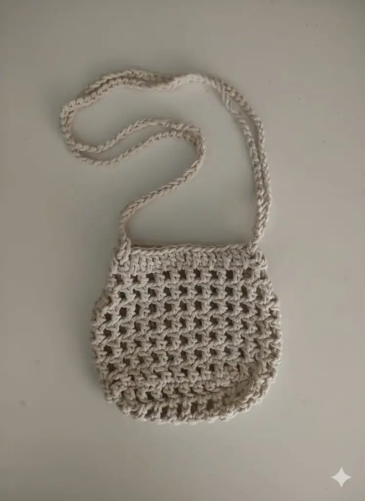 Net Crochet Cross bag 