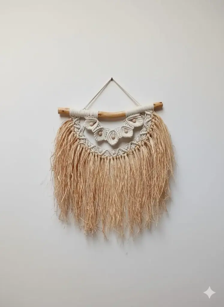 Arc Weave Straw Wall-Hang