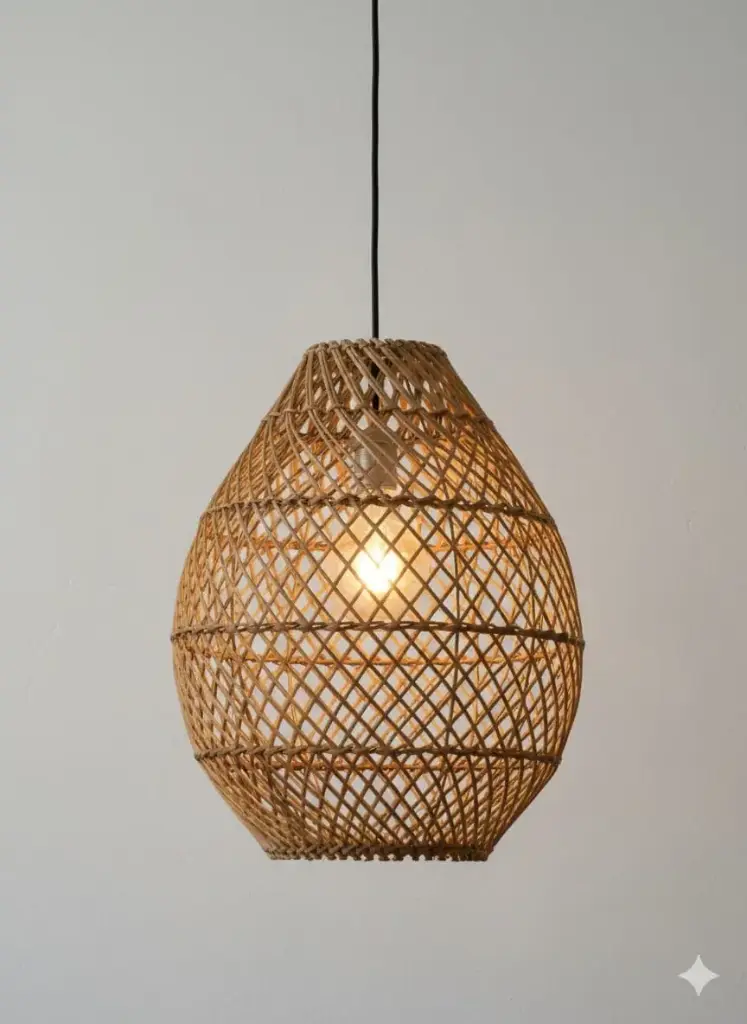 Oval Bamboo Lighting 