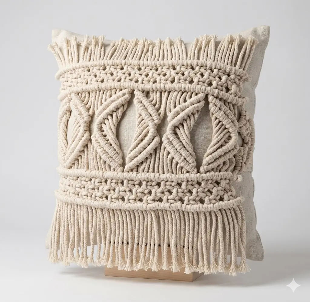 Macrame Cushion-Rectangular