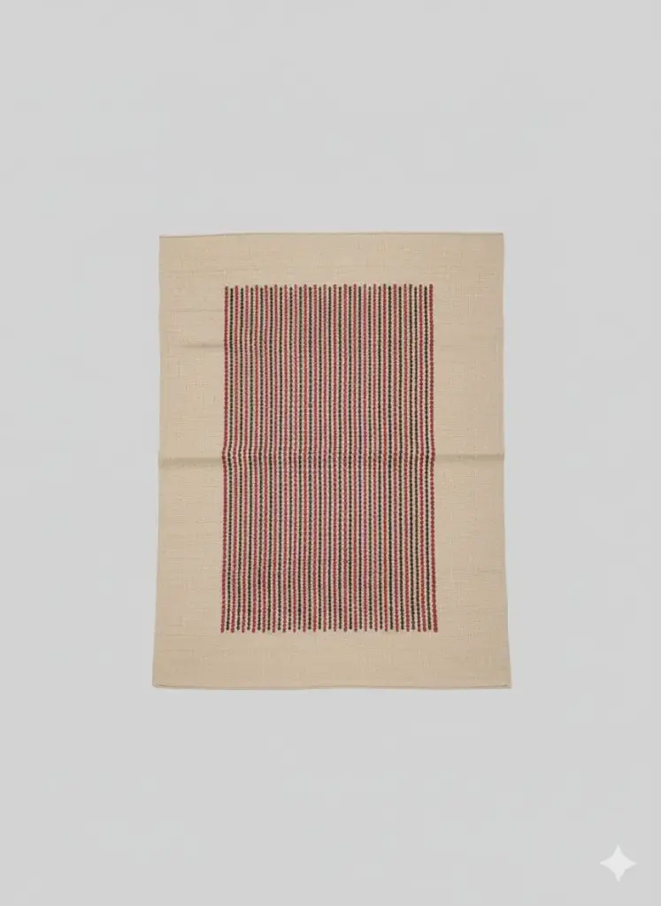 Colored Stripped Kilim Rug 