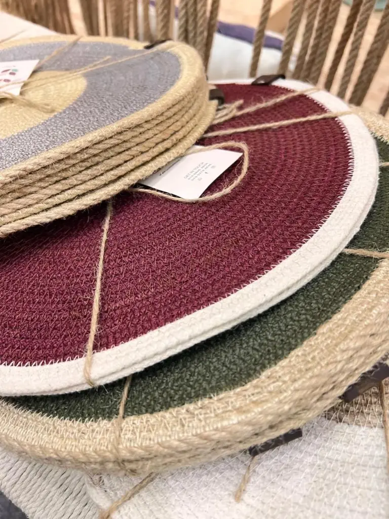 Colored placemat