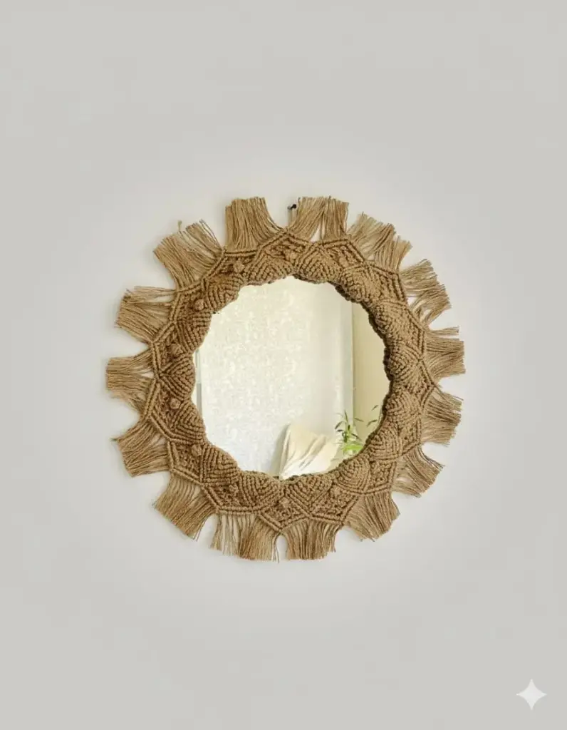 Jute Mirror 