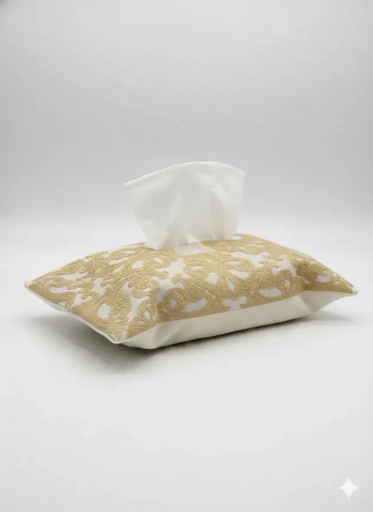 Beige Royal Tissue Cover