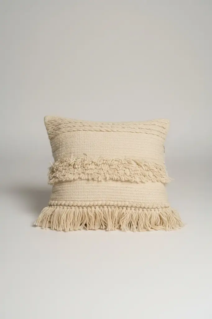 Soumak wool cushion