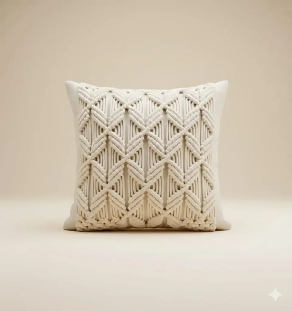 [c00011mc45x45] Net cushion (45 X 45 CM, With)