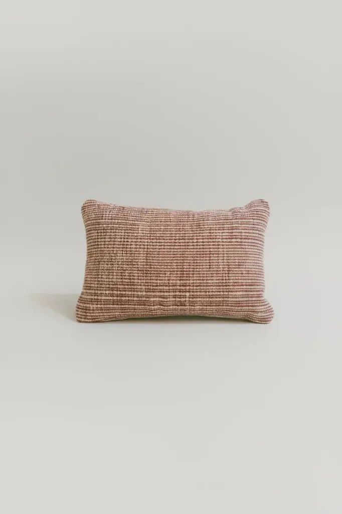 Maroon & White Kilim Cushion