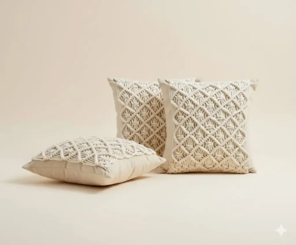 [c0009mc45x45] Squares Cushion (45 X 45 CM, With)