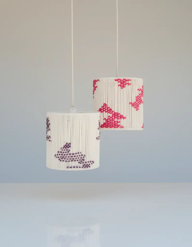 Decorated Cylinder Chandelier