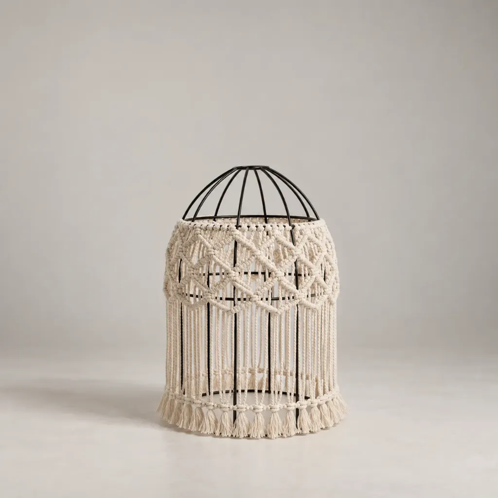 [L000103] Macrame Ramadan Lantern (50 cm)