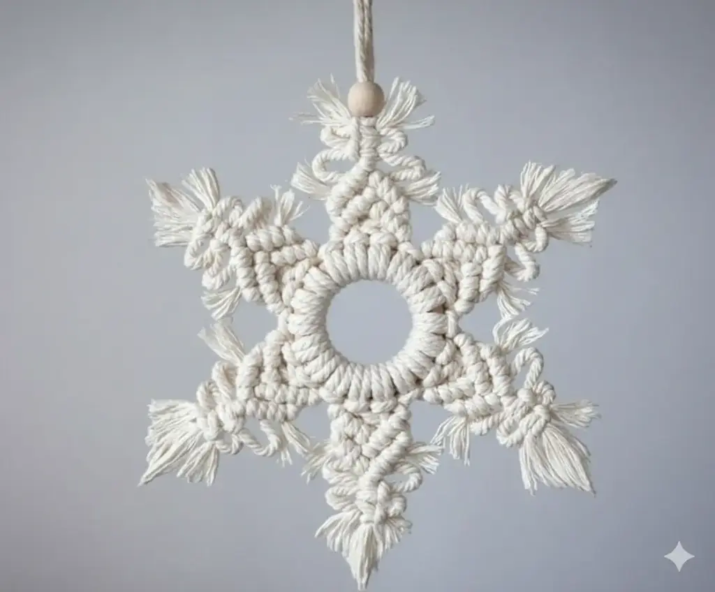Macrame ornaments - Star