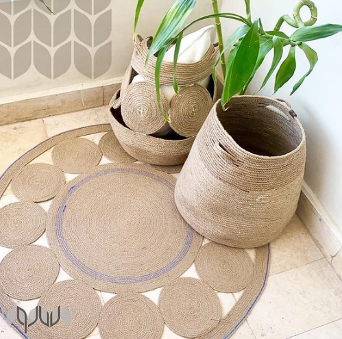 Circles Jute Basket