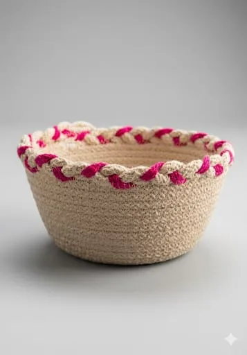 Braid Colored Basket