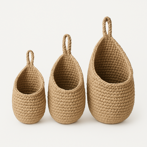 [b00021cj] Hanging Storage Basket (set of 3)