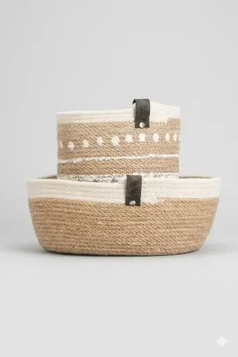 Cotton-Jute Basket