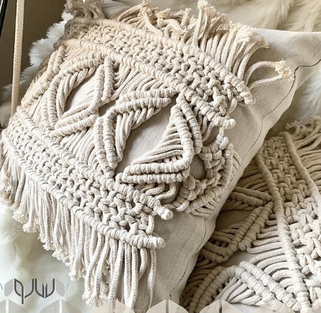 Macrame Cushion-Rectangular