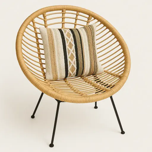 [hf00015cb] Circle Bamboo Chair