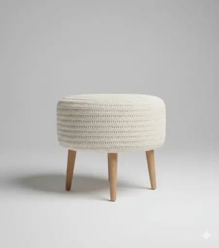 Hand-knitted Ottoman